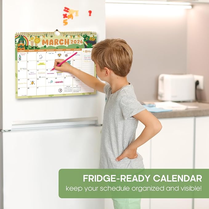 Calendar 2026-2027, 21-Month Wall Calendar Runs Until Jun 2027, 11.5" x 14.7",Large Monthly Calendar with Twin-Wire Binding, Perfect for Home or Office -Watercolor Festival