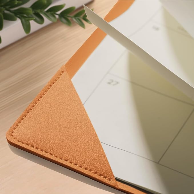 Desk Calendar 2026-2027 with Desktop Mat （22" x 17"）– Jul. 2026 - Dec. 2027 (Brown)