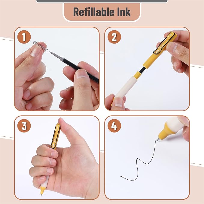 Mr. Pen- Retractable Gel Pens, 12 Pack, Black Ink, Pastel Barrels | Fine Point 0.5 mm, Fast Dry, Smooth Writing, Cute Pens for Drawing, Writing Planner and School Supplies