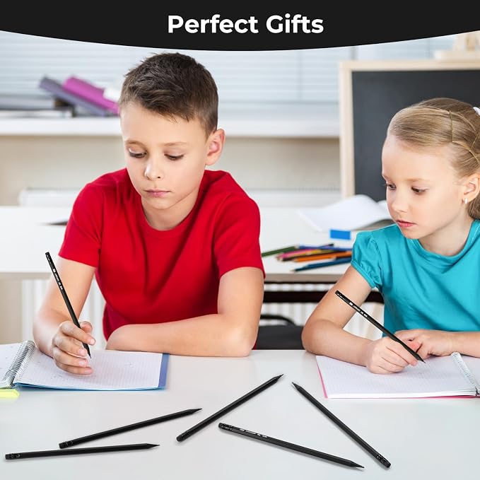 M&G Wood-Cased HB Pencils, 24 Pack Pre-Sharpened Pencils with Top Erasers, Bulk Black Pencils for School Teacher Supplies, Writing, Drawing and Sketching