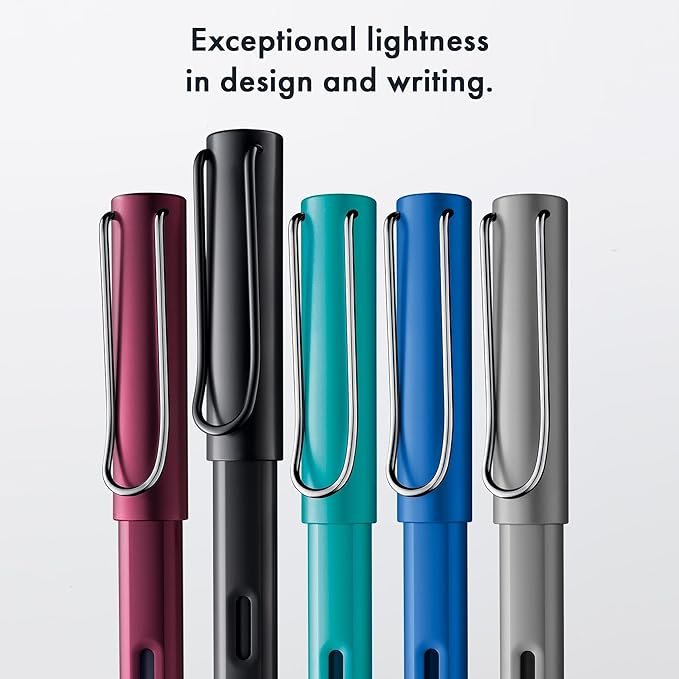 LAMY AL-star aubergine - Fountain Pen with ergonomic grip & polished steel nib in size EF - lightweight aluminum body - including LAMY T 10 blue cartridge - Right-Handed