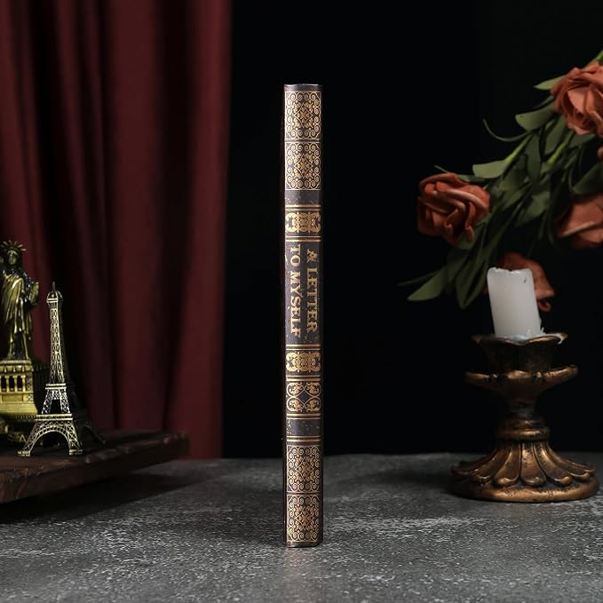 MGGAO Line Notebooks for Women Men, A5 Aesthetic Hardcover Ruled Diary | Vintage Design, 224 Pages, Ribbon, 100 GSM Thick Paper, Journal for Writing, Note Taking, Office, School, Journaling