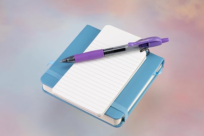 Pilot G2 Premium Gel Roller Pens, Fine Point 0.7 mm, Purple Ink, Pack of 12 - Ideal for School, Journaling and Office Writing