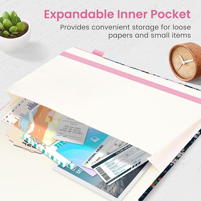 Taja Aesthetic Lined Journal for Women, Pretty 6" x 8" Notebook for Work & Note with 160 College Ruled Pages, Hardcover Leather Notebook for Journaling, Note Taking, Bible Study, Moonlit Cat
