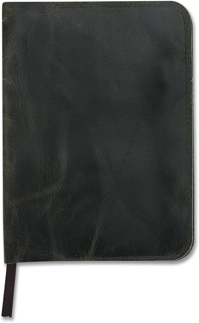 A5 Leather journal cover, Refillable Journal Cover for Large and Medium A5, Leather Handmade Notebook Cover, 9 x 6 Inches Leather Bound Journal (Green)