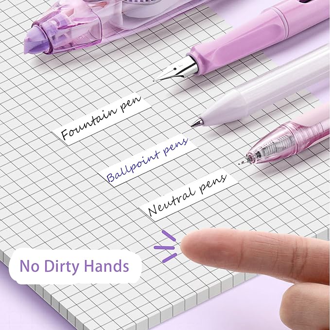 8Pcs Retractable White Out Tape Pen with 4 Refills for School Supplies | Correction tape pen set with 4 replacement, clean and easy to use, stationary supplies for school office student kids
