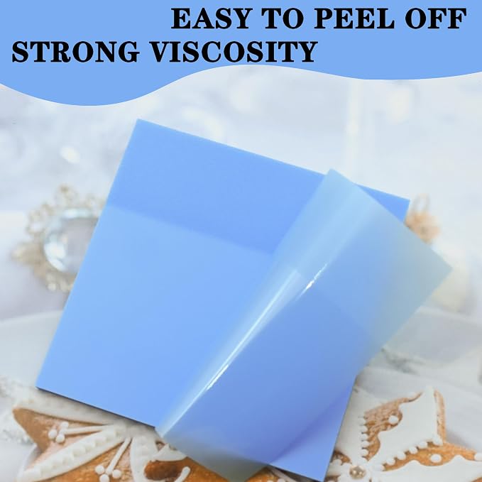 YOUDEFUL 800Pcs Transparent Sticky Notes, Bright Blue Clear Sticky Notes, 3"x3" Waterproof Translucent Sticky Note Pads, Index Tabs, Clear Post it Notes for Bible Study, See Through Sticky Notes