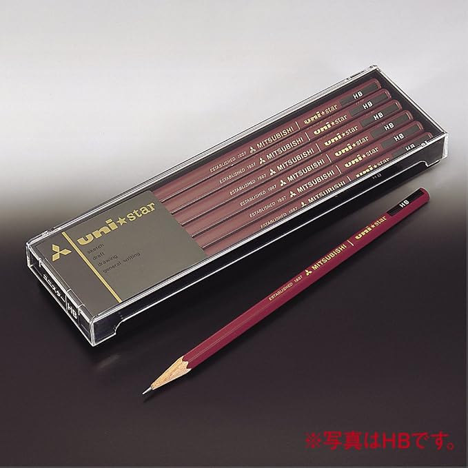 三菱鉛筆 Mitsubishi Pencil pencil Unistar hexagonal Standard B dozen (12 pieces) (japan import)