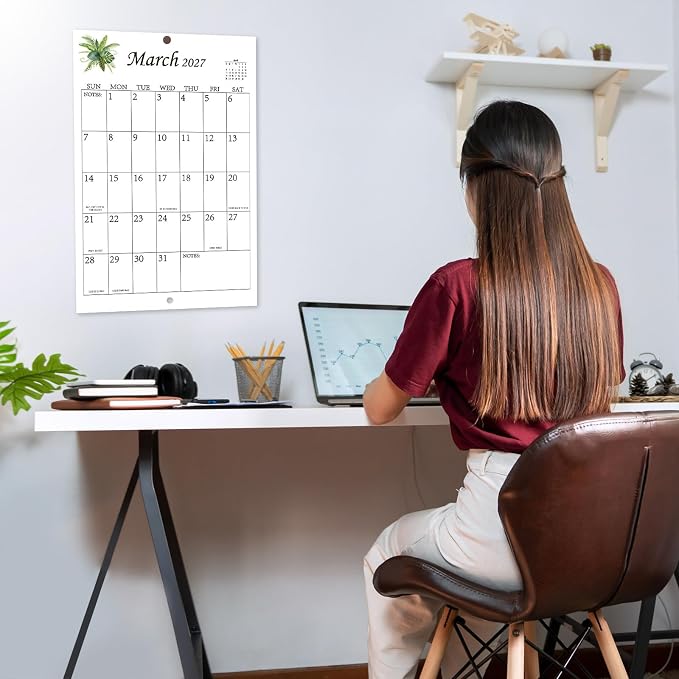 Large Wall Calendar 2026-2027(23" x 15")-Jun. 2026 - Dec. 2027
