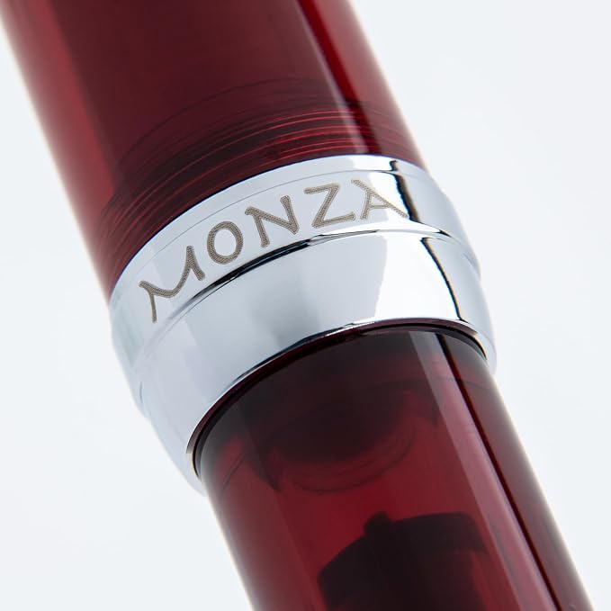 Monteverde USA Monza 3 Fountain Pen Set (Red) - Medium, Fine, Omniflex Nib - Ideal Gift for Men & Women - Perfect for Office, Business, School, Gifts, Journaling, Autographs