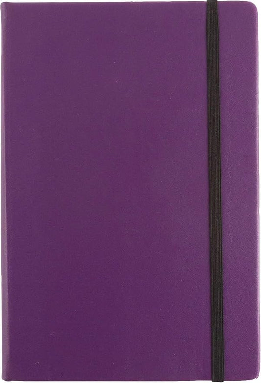 Eccolo Cool Jazz Hardbound Writing Journal, 192-Page Lined Paper, Lay-Flat | Elastic Band Closure, Interior Gusset Pocket, Double Ribbon Bookmarks and Built-In Pen Holder, Durable Section-Sewn Binding