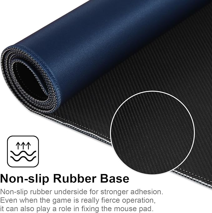 XXL Gaming Mouse Pad 35.4x15.7 Professional Large Mouse Pad & Computer Game Mouse Mat-90x40 Darkblueus