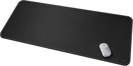 CENNBIE Leather Desk Mat, Extra Large Desk pad, Desk mats on top of desks, 51.2" x 23.6" XXXL Large Mouse Pad for Office and Home (Black)