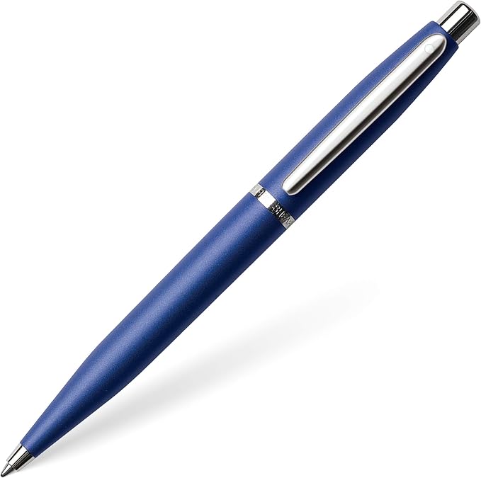 Sheaffer VFM Neon Blue Ballpoint Pen with Chrome Trim
