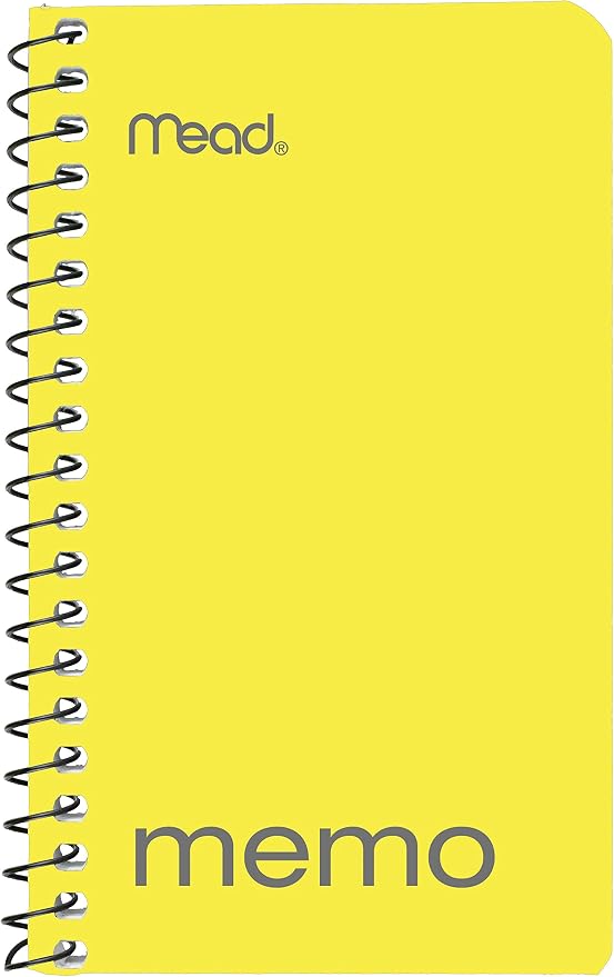 Mead Small Notebook, 24 Pack of pocket notebook 3x5 " College Ruled Small Memo Pad Wirebound 60 Sheets, Pastel Colors of Mini Notebook in Bulk pack