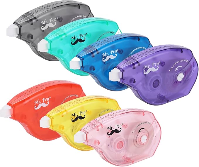 Mr. Pen- Correction Tapes, 7 Pack, 0.2" x 393", White Correction Tape Set | for Quick Corrections, Office and School Supplies