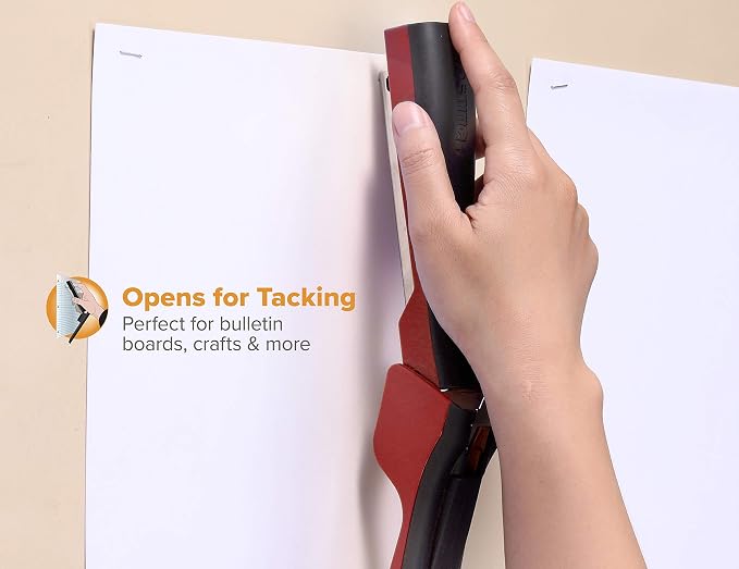 Bostitch Office Dynamo 4 in 1 Standup Stapler, Includes 420 Staples, 20 Sheet Capacity, Integrated Pencil Sharpener, Staple Remover & Staple Storage, Black