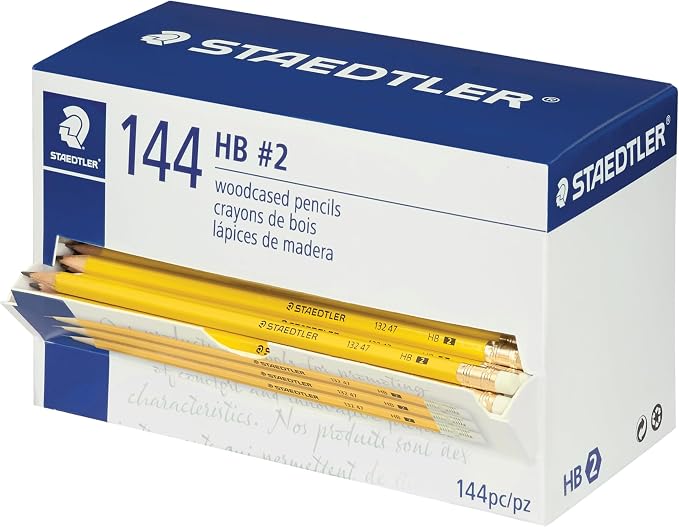 STAEDTLER Yellow School Pencils (1152-Pack), Pre-Sharpened #2 HB with Erasers, Ready-to-Use School Supplies for Students and Teachers