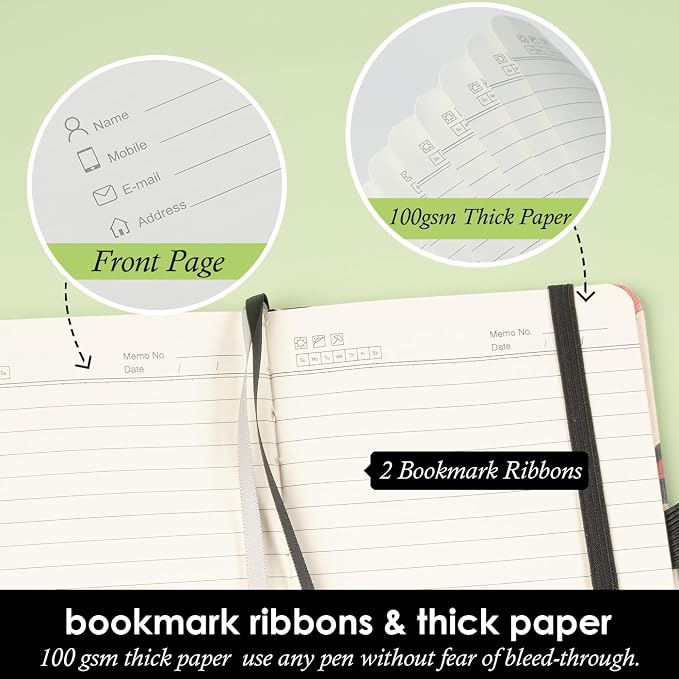 NIRMIRO Pocket Journal Notebook for Women Girls, 3 Pack Small Mini Notebook Journals with Pen, A6 (3.7" x 5.7") Leopard Cover Lined Notepad with 100GSM Thick Paper, Office Home School Supplies