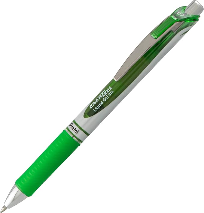 Pentel EnerGel RTX Retractable Liquid Gel Pen, (0.7mm) Metal Tip, Medium Line,Assorted Ink, 8 count (BL77BP8M1), (Pack of 2)