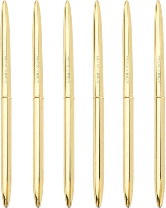 Replacement Wedding Signing Pen Guest Book Pen for Wedding Bridal Engagement Valentine's Day Signing Pen Holder, Gold 6 Pcs…