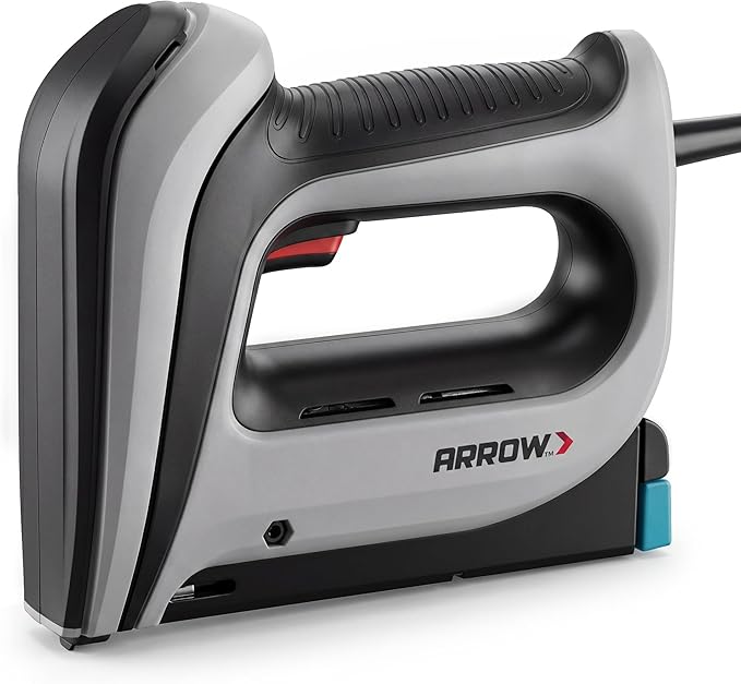 Arrow T50ACD Heavy Duty Electric Staple Gun, Fits 1/4" to 1/2" Staples | Corded Staple Gun for Upholstery, Furniture, Office, Decorating, Fits 1/4", 5/16", 3/8", or 1/2" Staples