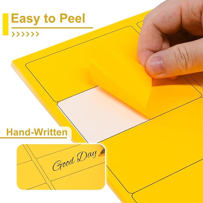 L LIKED 300 Fluorescent Yellow Labels, 2"X4" Neon Colored Labels Handwritten or Inkjet/Laser Print for Shipping Envelopes & Small Packages - 30 Sheets
