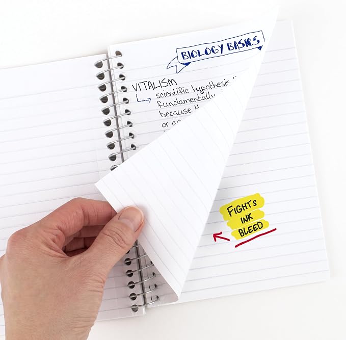 Five Star Spiral Notebook, 1 Subject, College Ruled Paper, 4-3/8" x 7", Personal Size, 80 Sheets, Fights Ink Bleed, Water Resistant Cover, Gray (450048AA3-ECM)