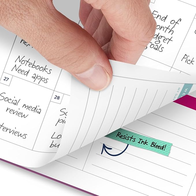 AT-A-GLANCE 2027 Planner, Simplified by Emily Ley, Weekly & Monthly, 5.5" x 8.5", Nostalgia Pink (EL60-200-27)