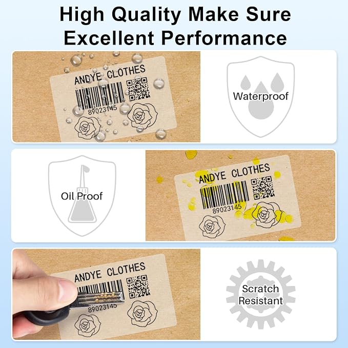 3 Rolls Phomemo Transparent Labels, 1.57'' x 2.36'' (40 x 60mm) Sticker for Phomemo M220 M110 M108 M250 M260 M221 M120 M150 Label Maker, for Barcode, Qr Code, Box, Name | for Phomemo M220 M110 M108 M221 M120 M250 M260 M150 Label Maker, for Barcode, Qr ...