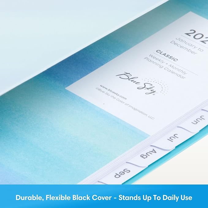 Blue Sky 2027 Weekly & Monthly Planner Calendar, 5"x8", Chloe | January 2027 - December 2027, Flexible Frosted Cover, Durable Twin Wire Binding, Laminated Tabs