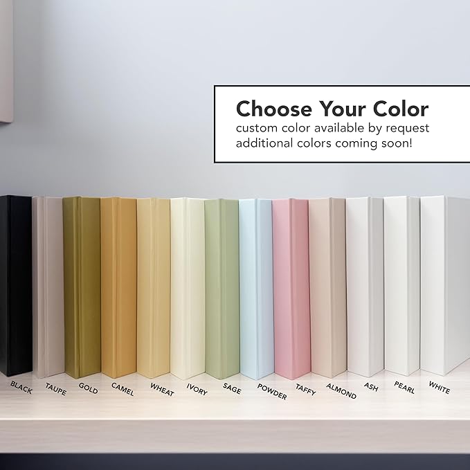 CovoBook™ Blank Hardcover | Premium Sketchbook Journal Guest Book | Photo Prop Home Decor (White, Size 12)