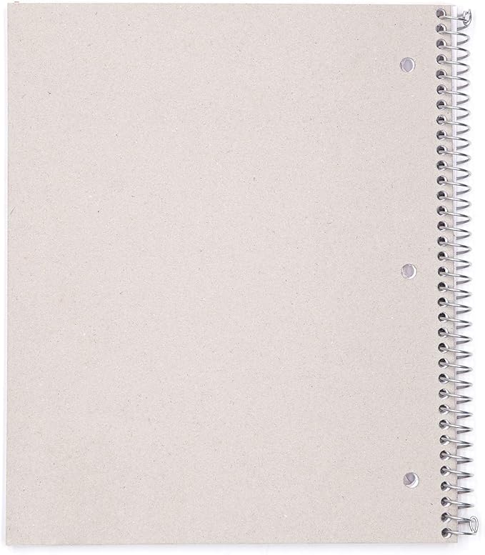 Mintra Office Durable Spiral Notebooks, 1 Subject, (Red, Wide Ruled 3 Pack), 100 Sheets, Poly Pocket, Moisture Resistant Cover, Strong Chipboard back, For School, Office, Business