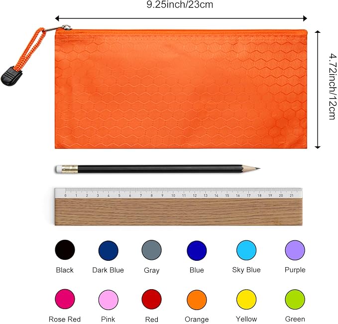 LABUK 29pcs Zipper, Small Zipper, Waterproof, for Travel Cosmetics 12 Colors