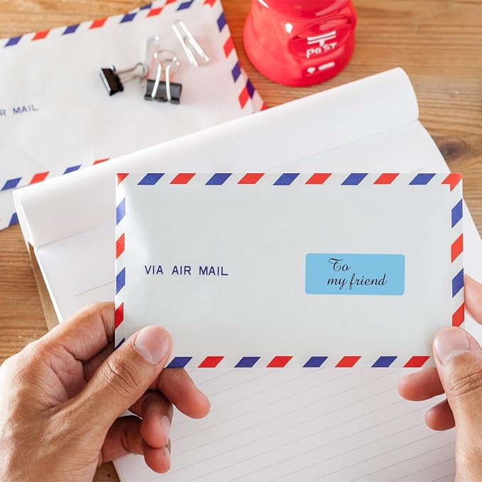 1" x 2-5/8" Colored Address Labels, 600 Bright Lake Blue Label Stickers- Laser/Ink Jet Printer Mailing Labels, 8.5"x11" 20 per Sheet