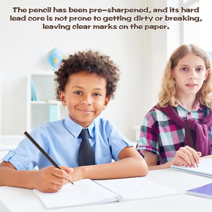 12 Pack Brown Colored Pencils for Kids, Pre-sharpened Art Pencils Back to School Supplies Set, Drawing Sketching Pencils for Students, Teachers, Classroom