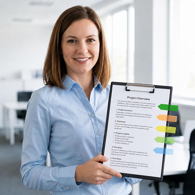 Ericter Arrow Sticky Tabs 1200 PCS, Book Annotation Tabs Writable, Translucent Sticky Notes, Page Flags & Sticky Bookmarks, Repositionable Arrow Flags Tabs for Books, Study, Office Supplies