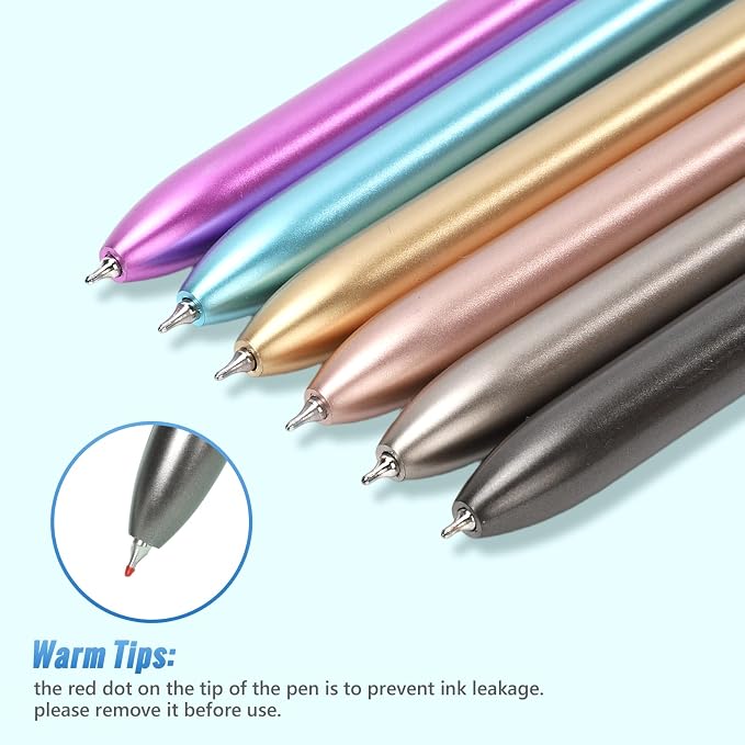 12 Pcs Black Gel Pens 0.5mm Gel Ink Pens Bulk Quick Drying Pens Colored | Retractable Fine Point Pens for Smooth Writing, ABS Case with Pocket Clip Perfect for Office School