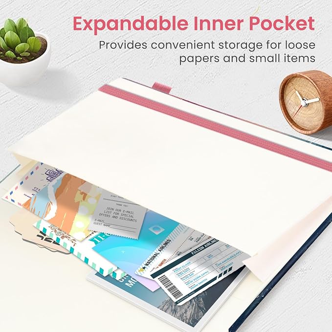 Taja Pretty Lined Journal for Women, Aesthetic Cute Hardcover Leather Journal for Writing, A5 College Ruled Notebook for Work & Note Taking, Perfect for Office School Home, 160 Pages, Sunset
