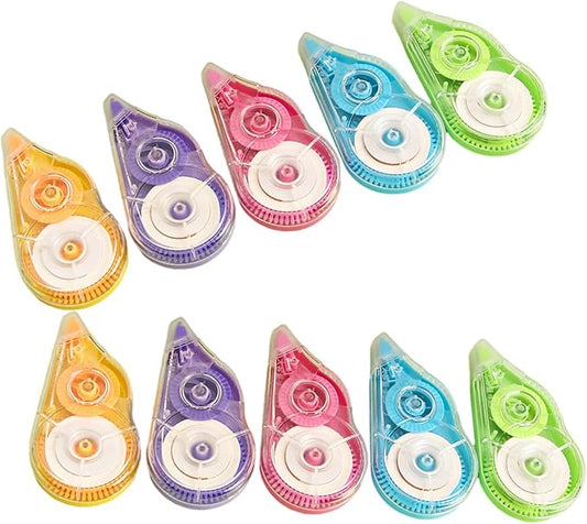 10Pcs Correction Tape Roller 8mx5mm Quick Dry White Out Correction Tape Total 80m for Writing School and Office Supplies