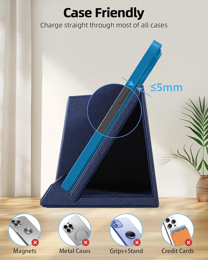 Desk Organizer with Wireless Charger, Digital Clock, Thermometer & Hygrometer - Multi-Functional Pencil Holder, Office Desk Accessories Storage Caddy for Home, Office, Men, Women (Battery Included)