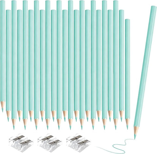 36 PCS Macaron Blue Colored Pencils Pre Sharpened Pencil 2 HB - Ideal for Checking, Grading, Tests & Office/School Supplies