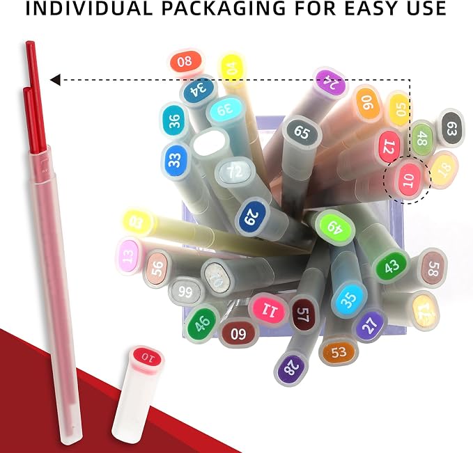 Colored Mechanical Pencil, 36pcs, with extra 72pcs colored leads