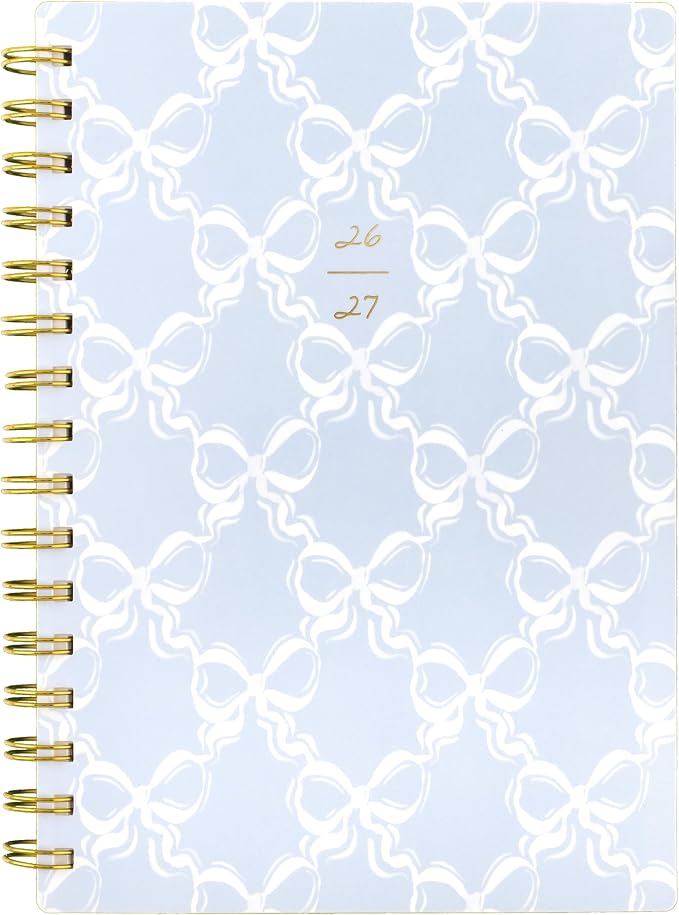 Cambridge Planner 2026-2027 Weekly & Monthly Academic 12-Month July-June, 5-1/2" x 8-1/2", Leah Bisch, Bow Trellis (LB52-200A)