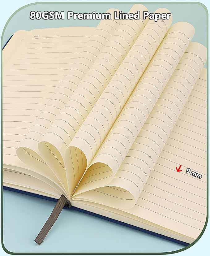 A5 Lined Journal Notebook Gift Set - Night Sky Hardcover Diary with Executive Pen & Elastic Pouch, 260 Pages 80gsm Thick Ink-Proof Paper, Magnetic Closure for Business, Travel & School Writing