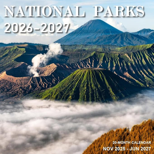 Calendar 2026 - Wall Calendar from January 2026 to June 2027, 3 Languages(English,French,Spanish), 2026 Calendar with Holiday Marked, Premium Paper for Organizing, 12" x 12",National Park - B