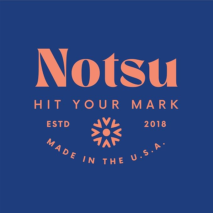 Notsu Graph Desk Notepad 2 Pack | Minimalist Graphing Memo Mouse Pads with Premium Thick Paper, Small 5.5" x 8.5"