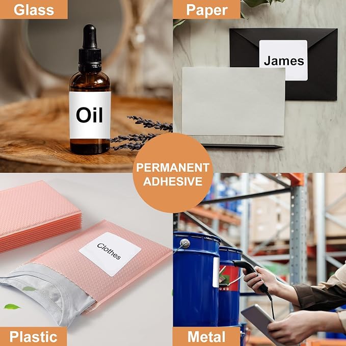 LabelMore 3 1/3 x 4 Labels - 6 Up Self Adhesive Shipping Labels - FBA Labels - 2000 Sheet/ 12000 Labels