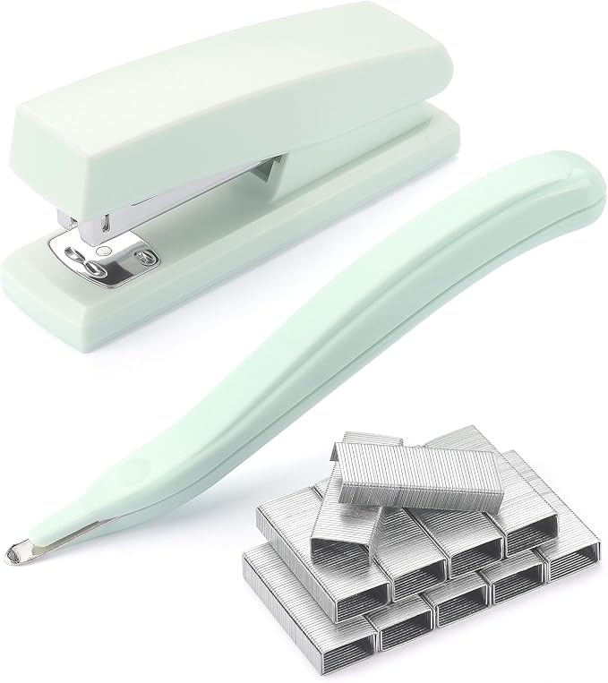 ZZTX Desktop Stapler with Remover & 1000 Staples Green