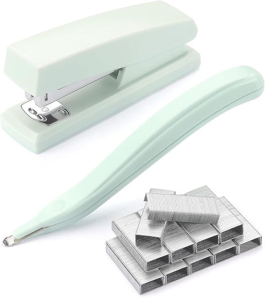 ZZTX Desktop Stapler with Remover & 1000 Staples Green